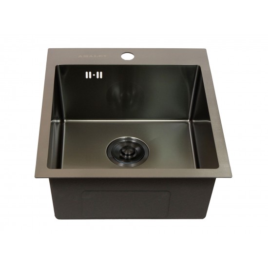 Мойка врезная 43x48 Нормал Графит AMALET