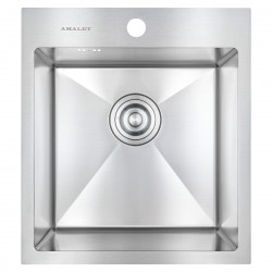 Мойка врезная 43x48 Нормал Сатин AMALET