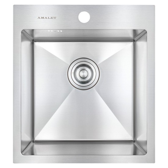 Мойка врезная 43x48 Нормал Сатин AMALET Мойка врезная 43x48 Нормал Сатин AMALET