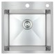 Мойка врезная 48x48 Премиум Сатин AMALET