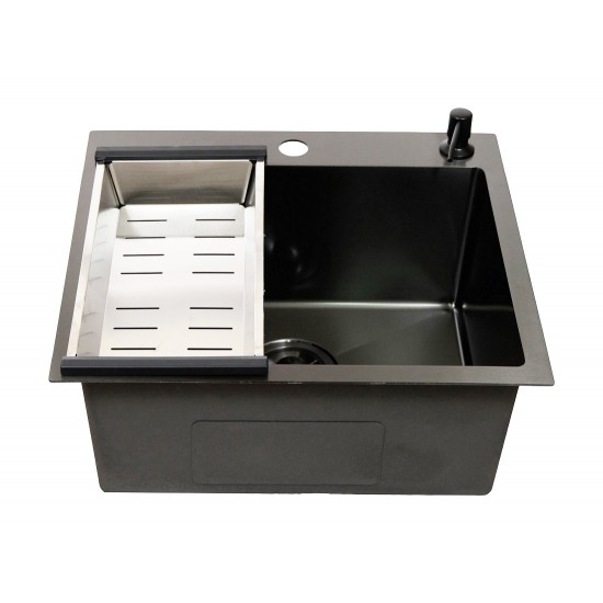 Мойка врезная 50x45 Standart Графит AMALET