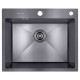 Мойка врезная 58x48 Премиум Графит Honey AMALET