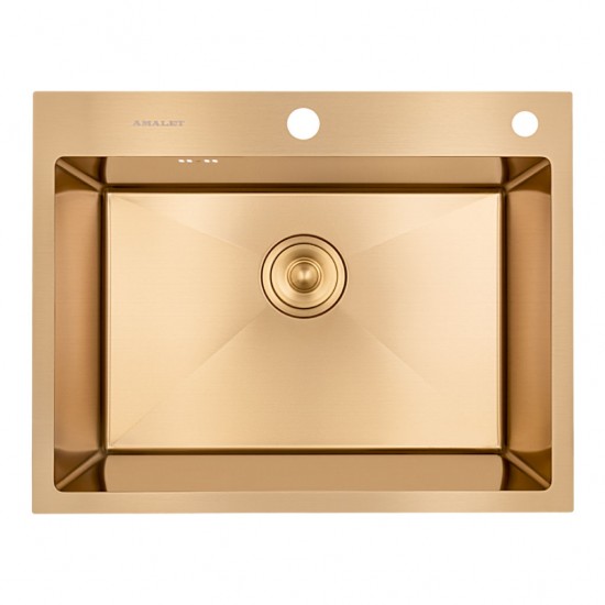 Мойка врезная 60x48 Стандарт Золото AMALET
