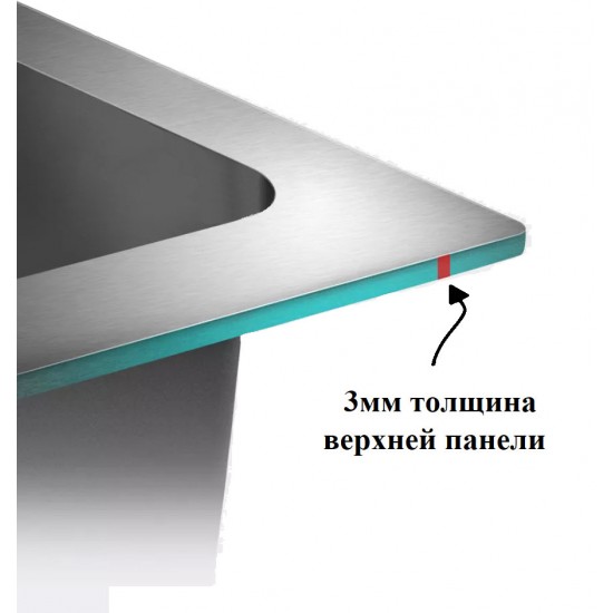 Мойка врезная 50x45 Standart Сатин AMALET