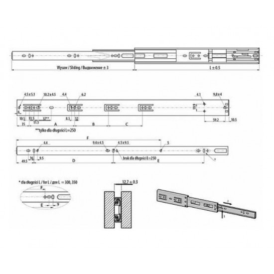 Шариковые напр. с Доводчиком GTV Versalite PLUS 500