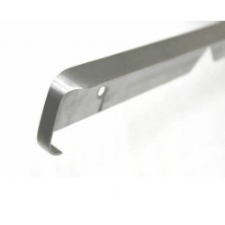 Планка Угловая, 38мм, R9, нержавейка, 600мм, с закрытым завалом, матовая, правая